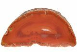 Bright Red, Polished Patagonia Agate - Argentina #214912-1